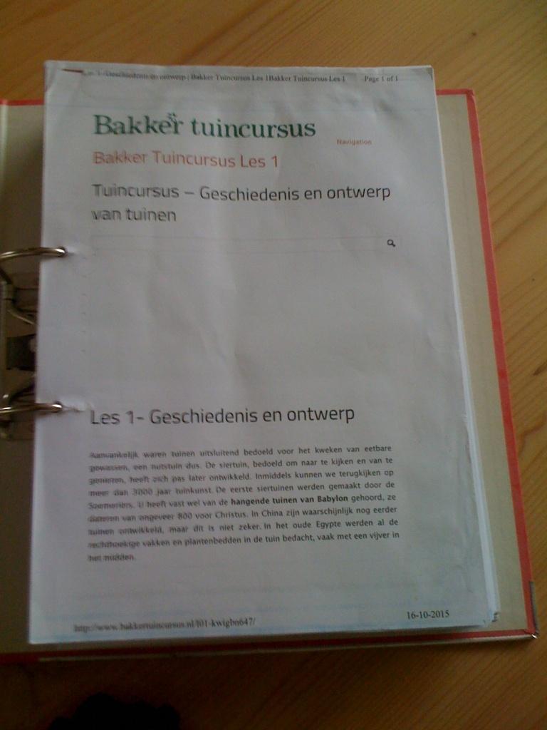 Bakkers tuincursus, Ophalen of Verzenden, Nieuw, Bakker, Interieur en Design