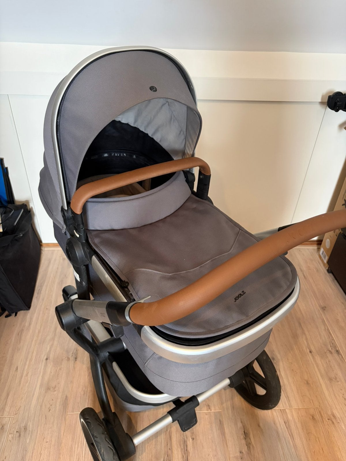 Complete Joolz Day+ kinderwagenset -Stormy Grey- nette staat, Verstelbare duwstang, Zo goed als nieuw, Combiwagen, Ophalen