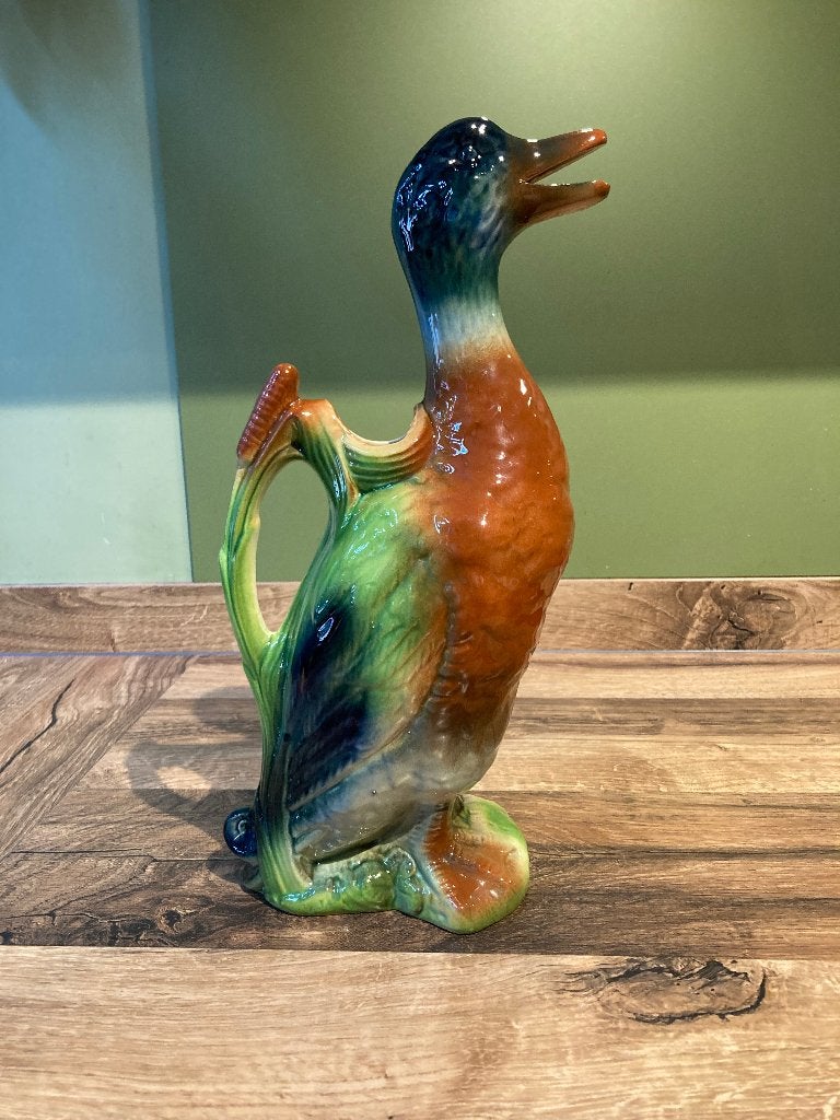 Franse brocante waterkan St Clément in de vorm van een eend, Ophalen of Verzenden