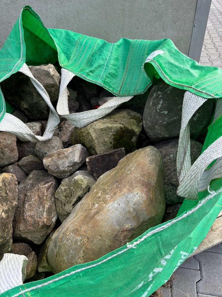 1 big bag met maaskeien op pallet, Verzenden, Zo goed als nieuw, Split