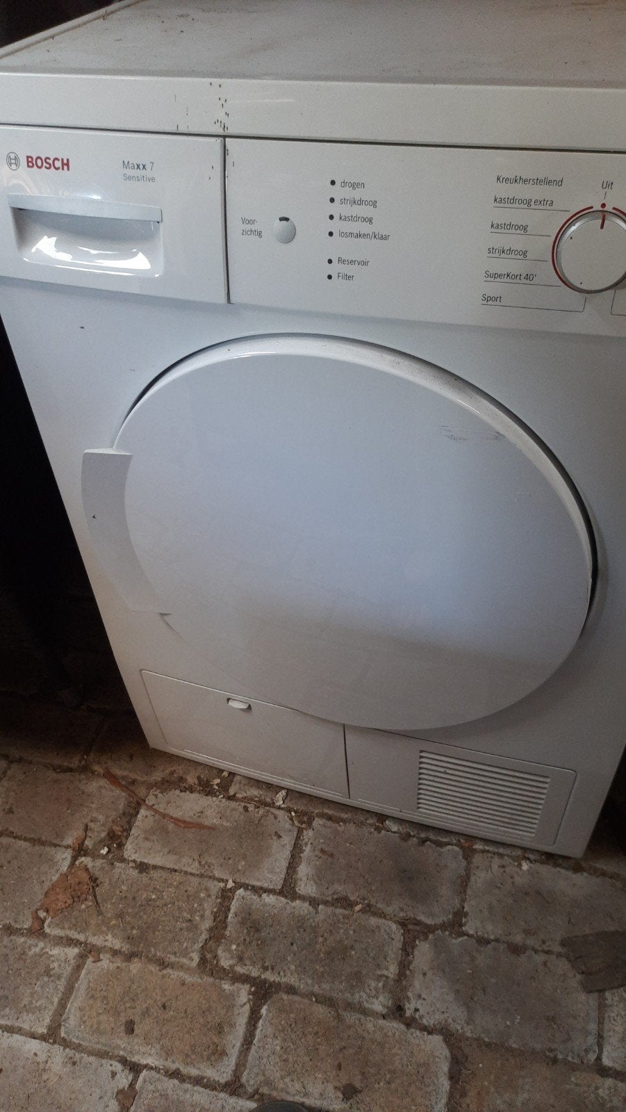 Bosch Maxx 7 WTE84104NL Condensdroger, Ophalen, 6 tot 8 kg, Gebruikt, 85 tot 90 cm