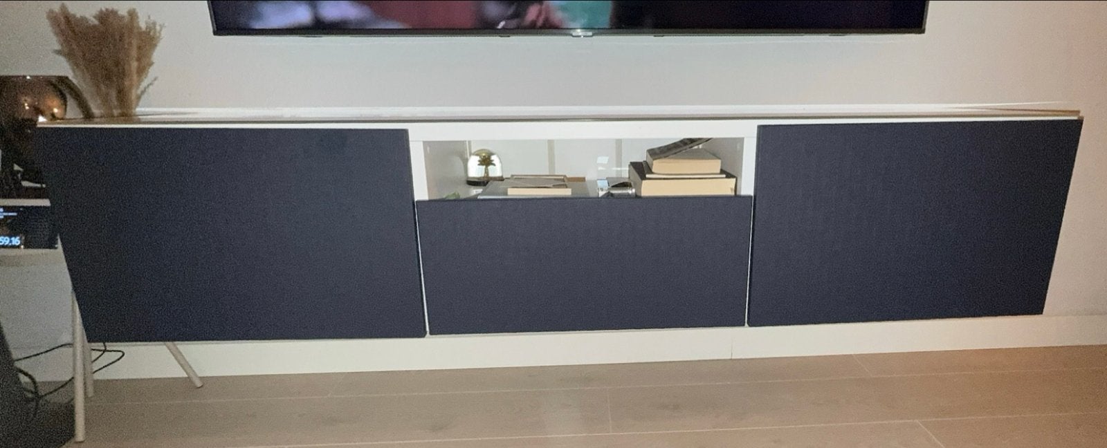 Ikea besta 180 zgan incl glasplaat, Ophalen, 150 tot 200 cm, Zo goed als nieuw, Minder dan 100 cm