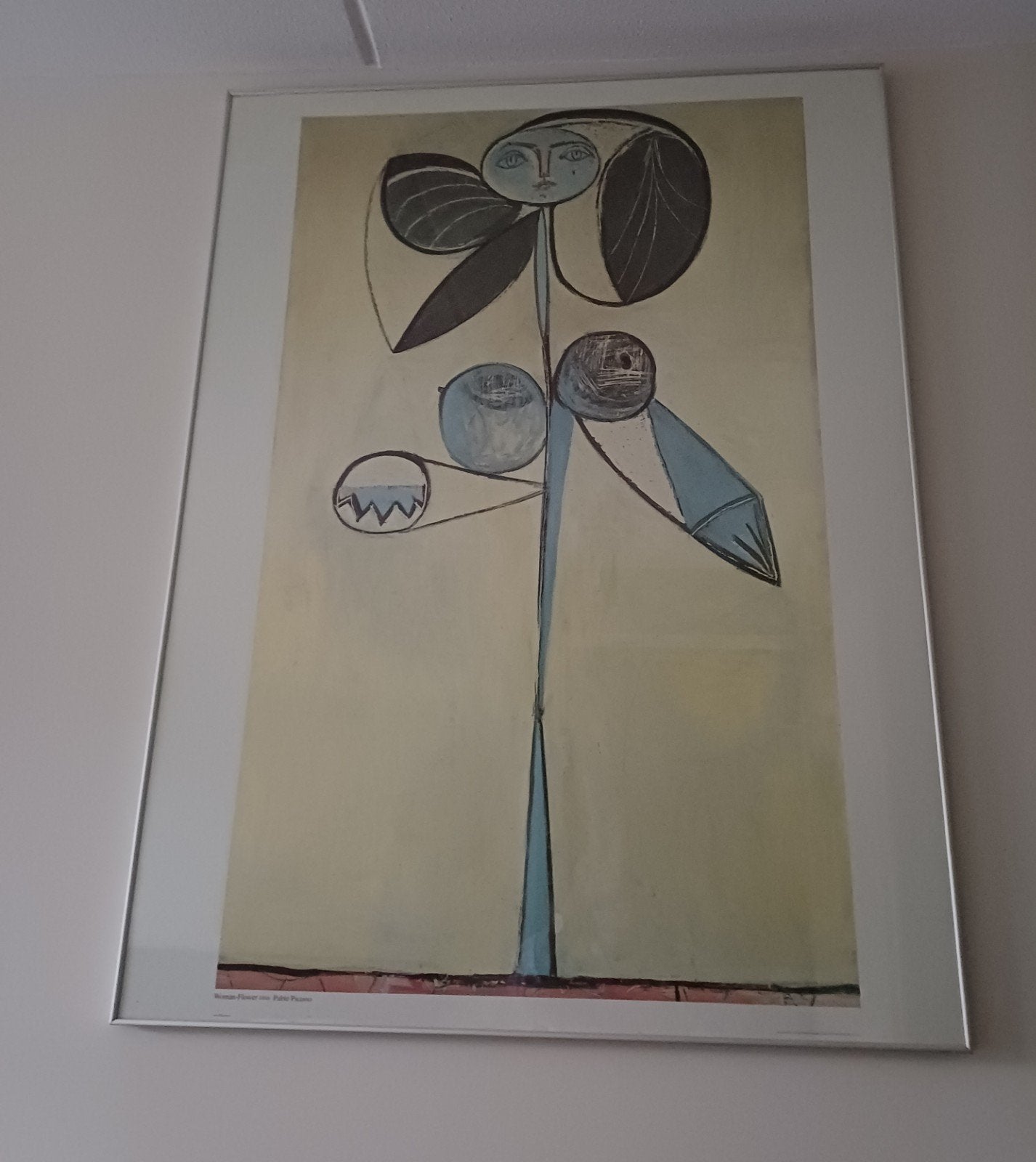 IKEA  Woman Flower van Pablo Picasso met lijst, Ophalen, Zo goed als nieuw, Schilderij, 75 cm of meer