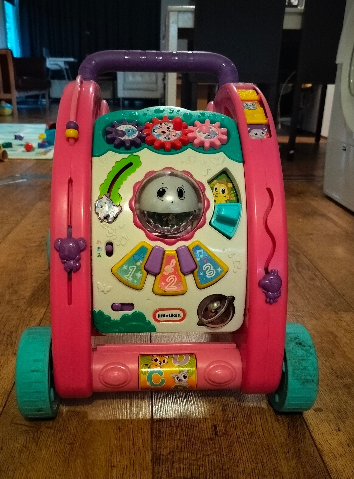 Little Tikes 3-in-1 Muzikale Loopwagen Roze, Kinderen en Baby's, Speelgoed | Babyspeelgoed, Ophalen, Gebruikt, Overige typen, Met licht