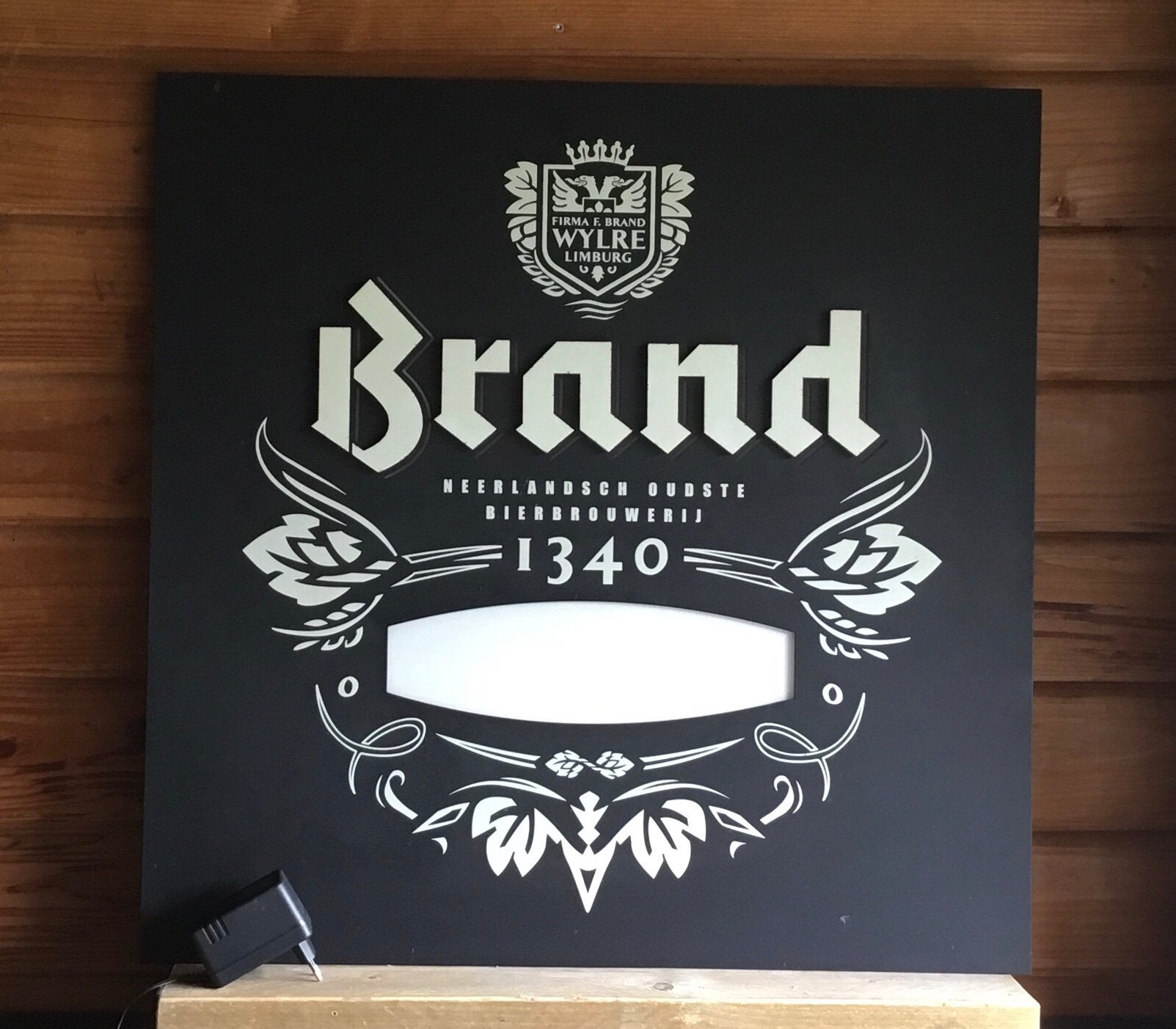 Grote horeca verlichting brand bier, Ophalen of Verzenden, Zo goed als nieuw, Reclamebord, Plaat of Schild, Brand