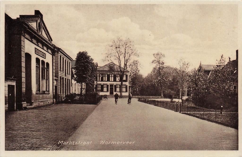JN940 Wormerveer Marktstraat ca 1930, Verzenden, 1920 tot 1940, Ongelopen, Noord-Holland