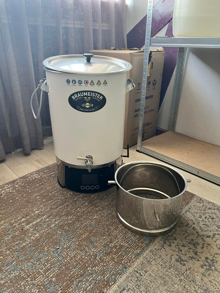 Speidel Braumeister 20L met WiFi en 10L korf, Ophalen, Zo goed als nieuw
