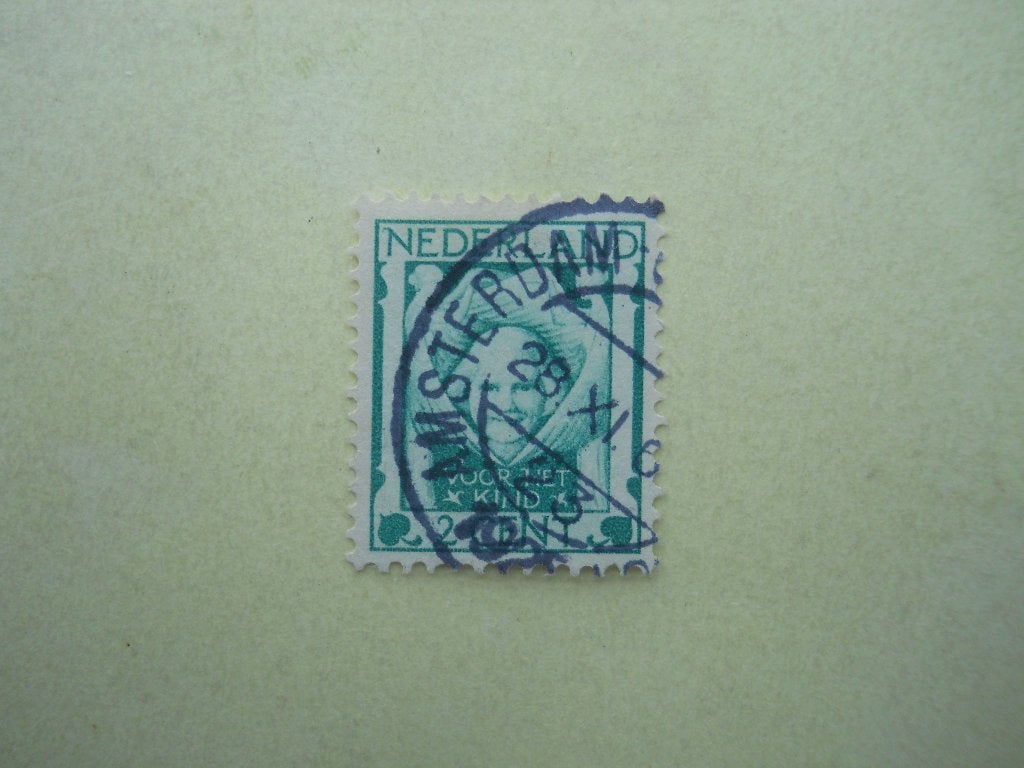 Nederland 1924 Kinderzegel Nvph.141 Rondstempel Amsterdam, Ophalen of Verzenden, T/m 1940, Gestempeld