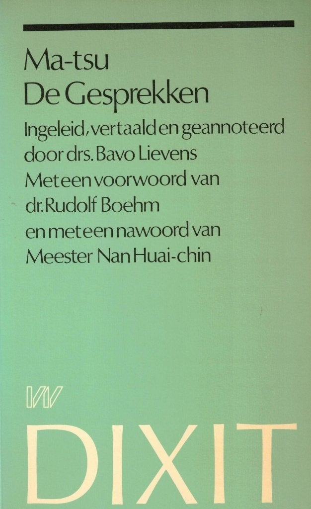 De Gesprekken - Ma-tsu, Gelezen, Achtergrond en Informatie, Spiritualiteit algemeen, Ma-tsu