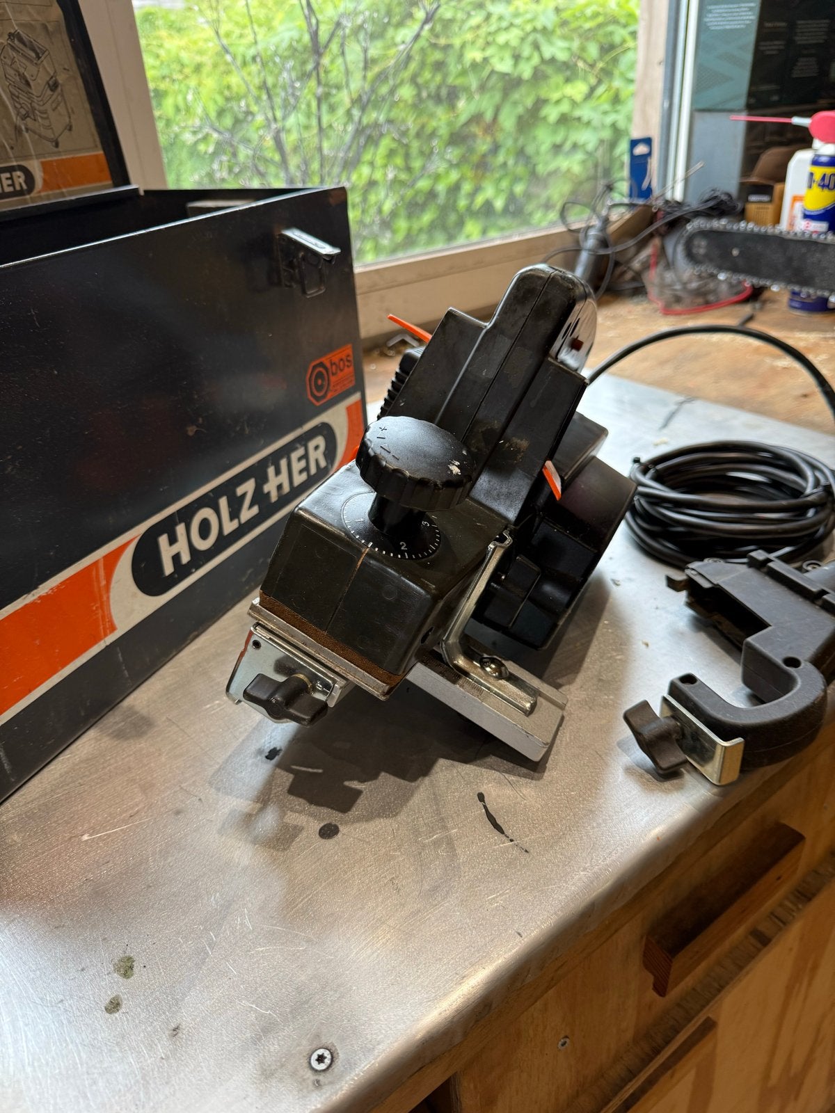 Holzher schaafmachine, Gebruikt, Overige typen, 600 tot 1200 watt, Ophalen of Verzenden