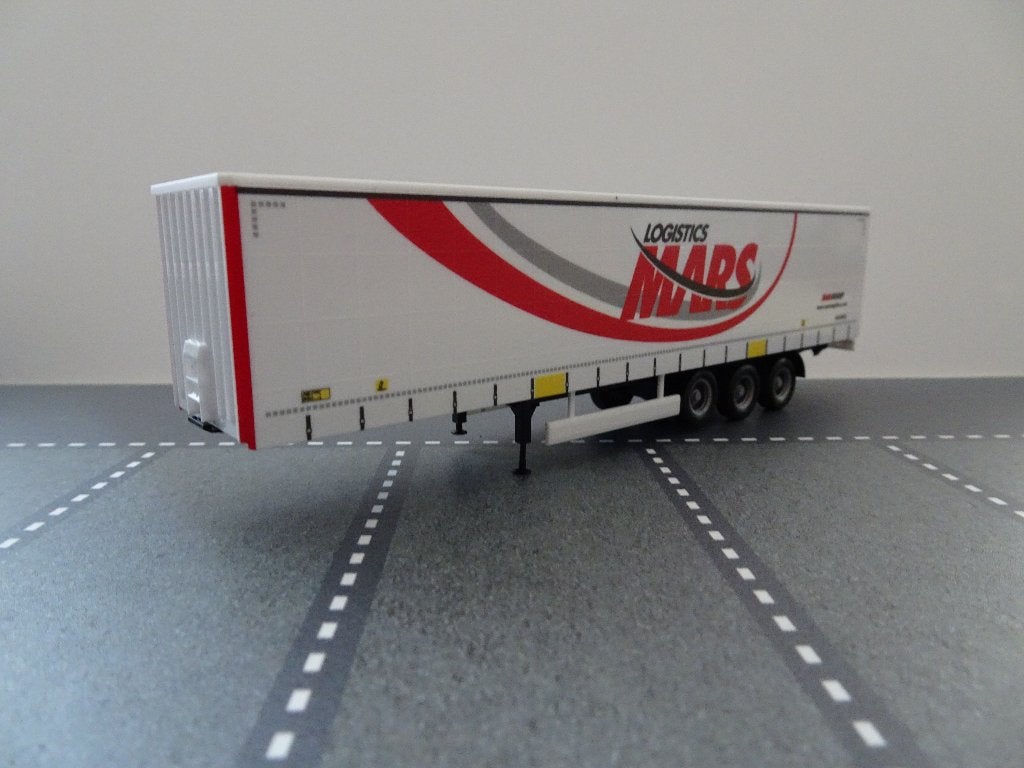 927 herpa huckepack oplegger mars logistics 1:87 truck trein, Hobby en Vrije tijd, Modelauto's | 1:87, Ophalen of Verzenden, Nieuw