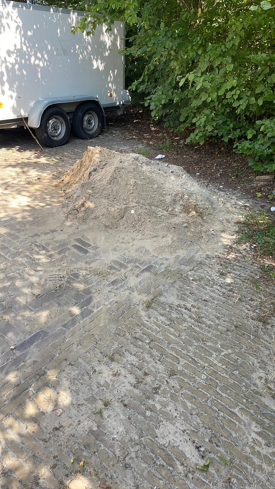 Gratis zand af te halen, Tuin en Terras, Zand, Ophalen, Gebruikt, Ophoogzand