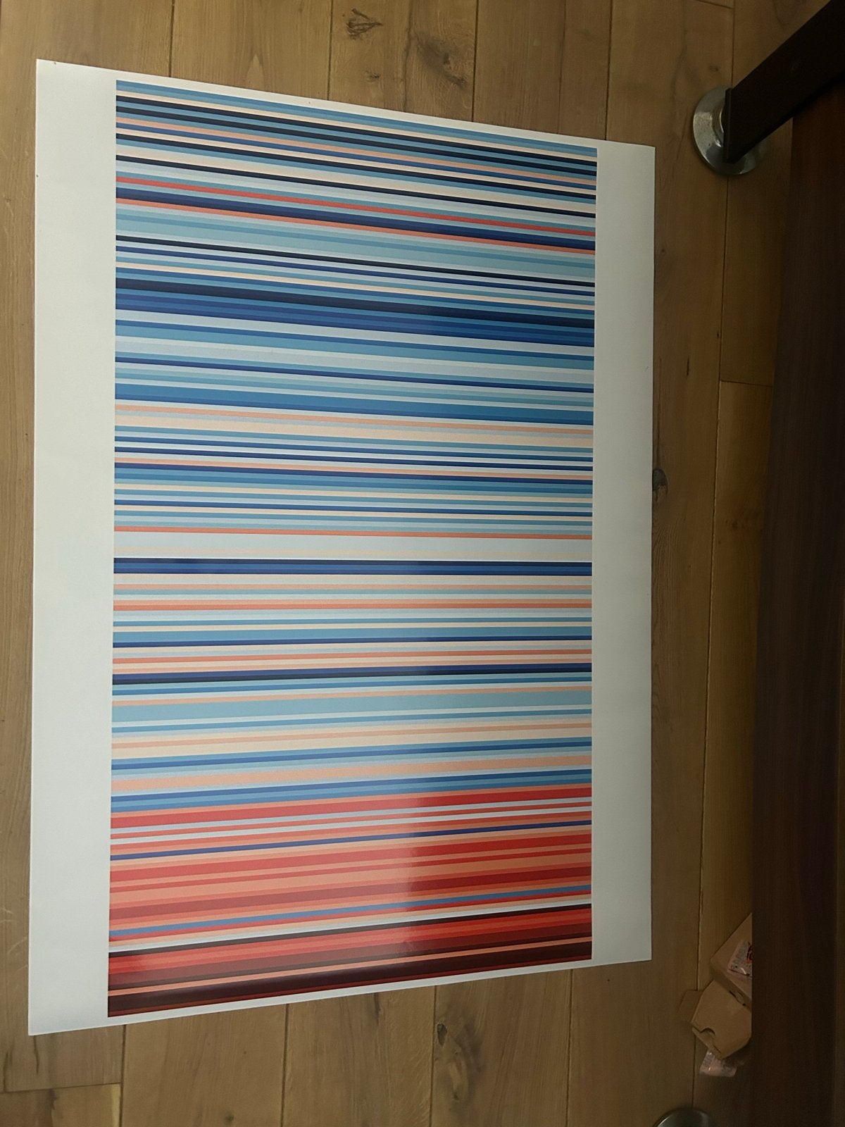 Klimaatstrepen Nederland A0 Poster - Nieuw, Rechthoekig Staand, Deurposter of groter, Nieuw, Ophalen of Verzenden