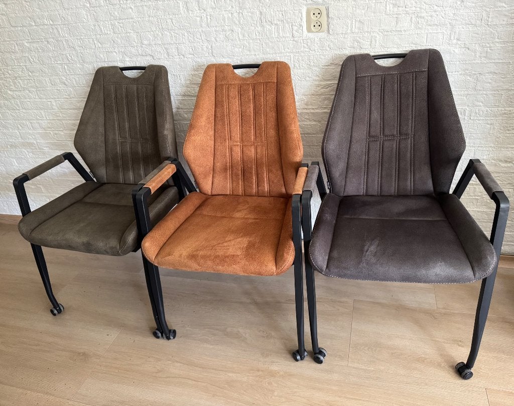 Eetkamerstoelen AXA - 6 stuks - meerdere kleuren, Huis en Inrichting, Stoelen, Ophalen, Overige kleuren, Zo goed als nieuw, Stof