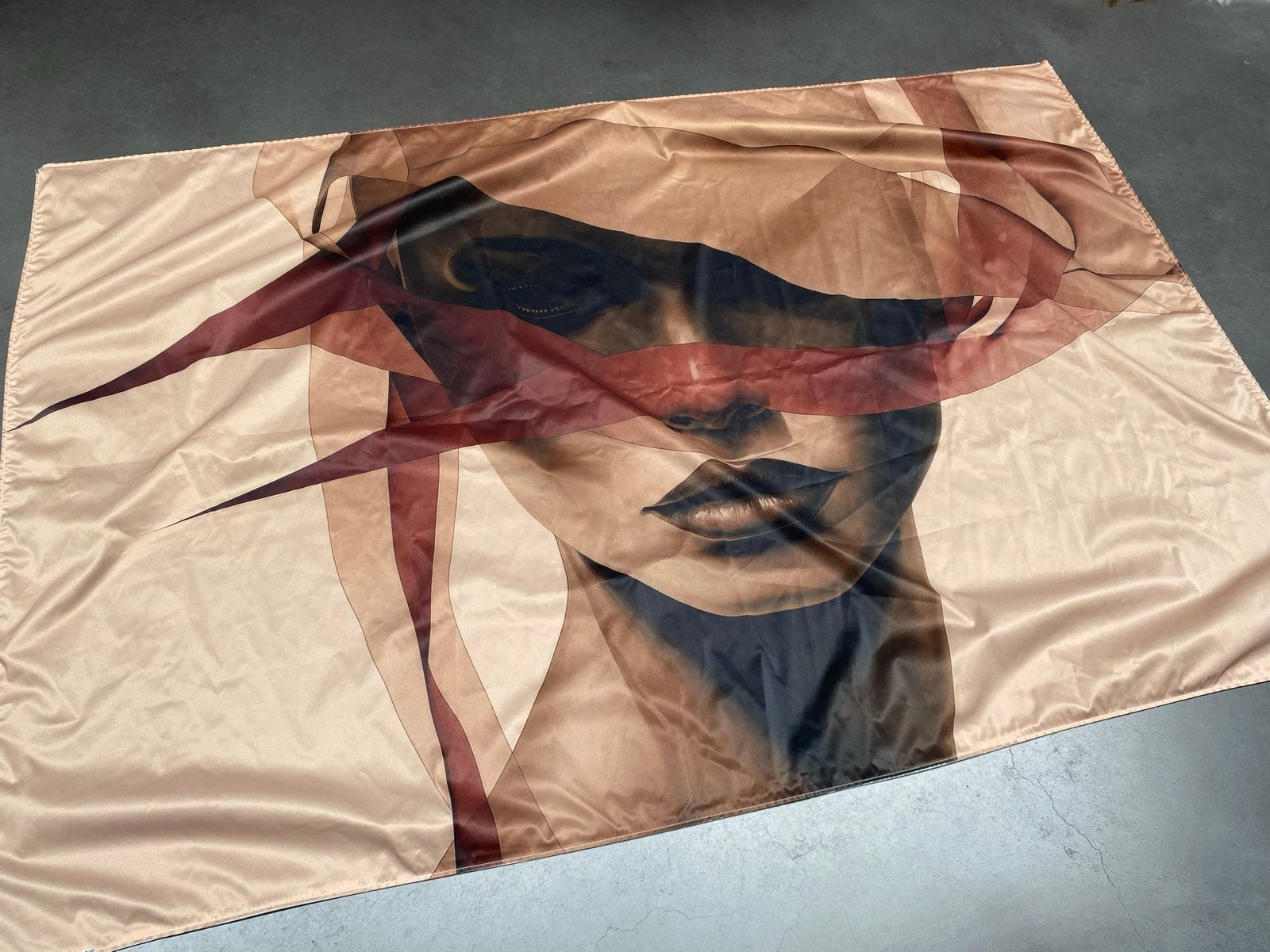 Wandkleed met Vrouwenportret - Modern & Stijlvol, 120 cm, Meerkleurig, Nieuw, Ophalen of Verzenden