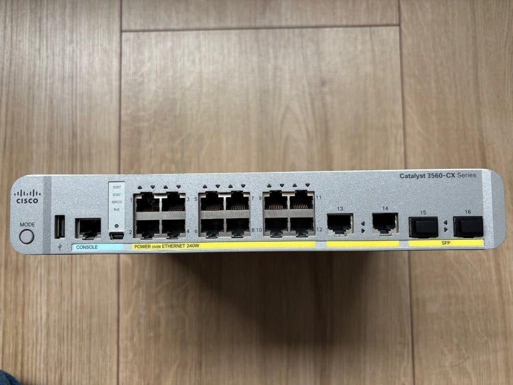 Cisco C3560CX-12PC-S switch PoE+ 3560-CX Series, Computers en Software, Netwerk switches, Ophalen of Verzenden, Refurbished