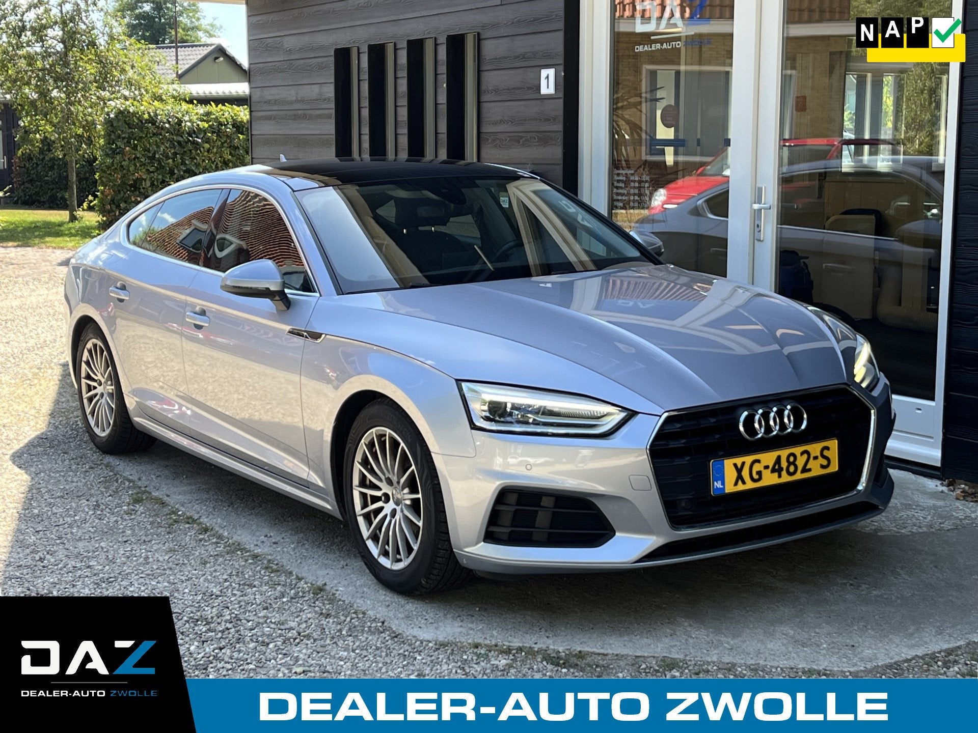 Audi A5 Sportback 35 TFSI Aut/Ecc/Leer/Navi/Pano (bj 2019), Auto's, Audi, Gebruikt, 4 cilinders, Bedrijf, 1500 kg