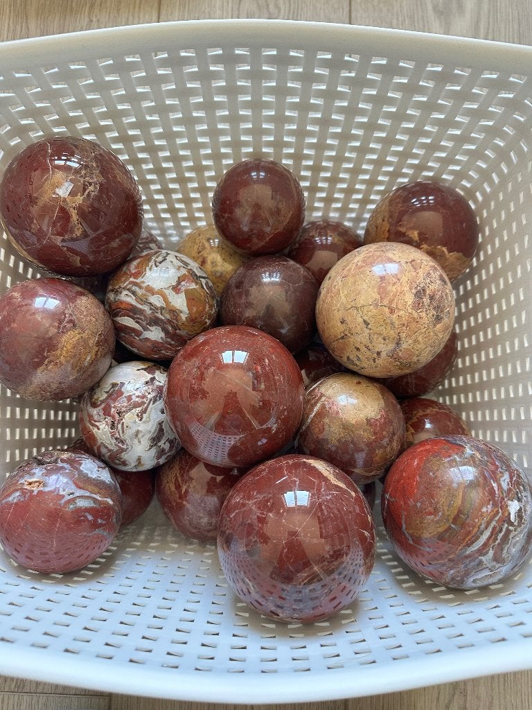 Bak vol rode agaat bollen, Ophalen, Overige typen