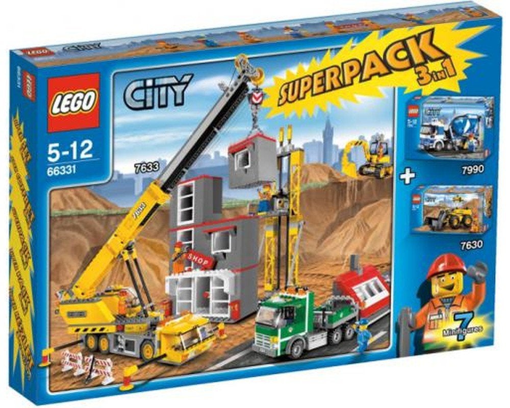 Lego City Superpack 3-in-1 (66331) Compleet, Lego, Inclusief instructies, Ophalen of Verzenden, Complete set