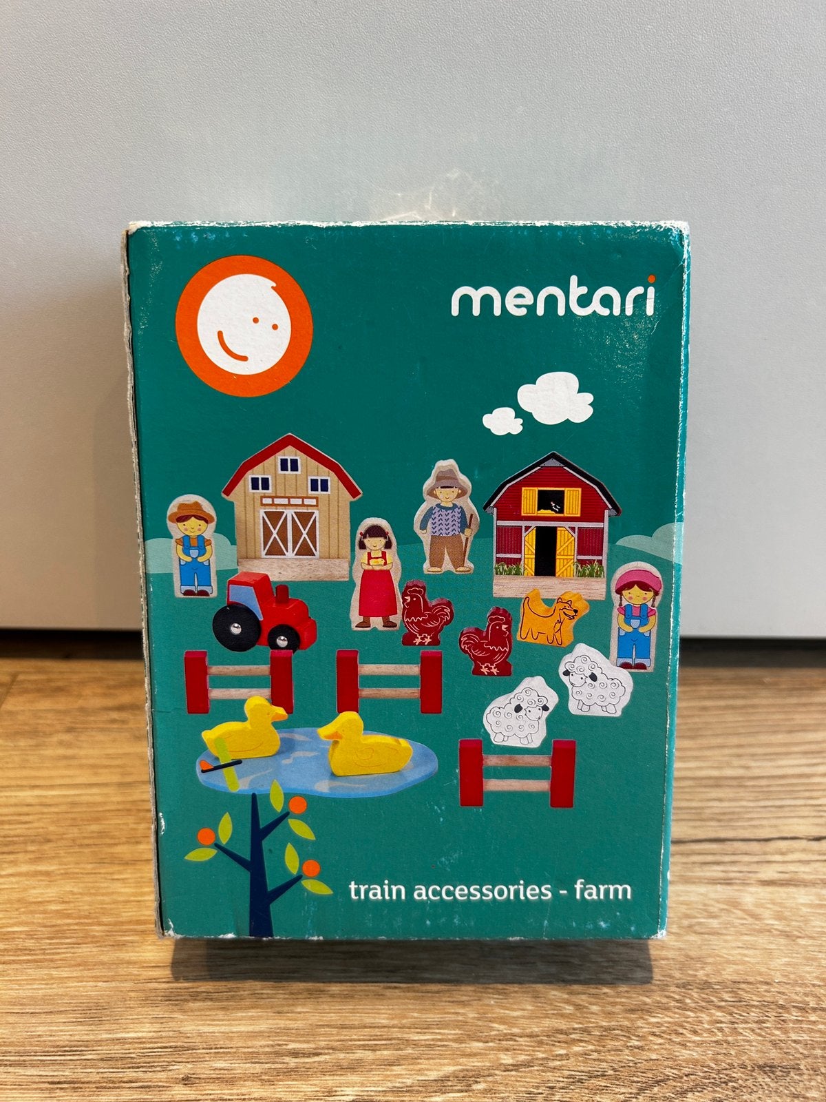 Mentari Houten Treinbaan Accessoires Boerderijset, Ophalen of Verzenden, Nieuw