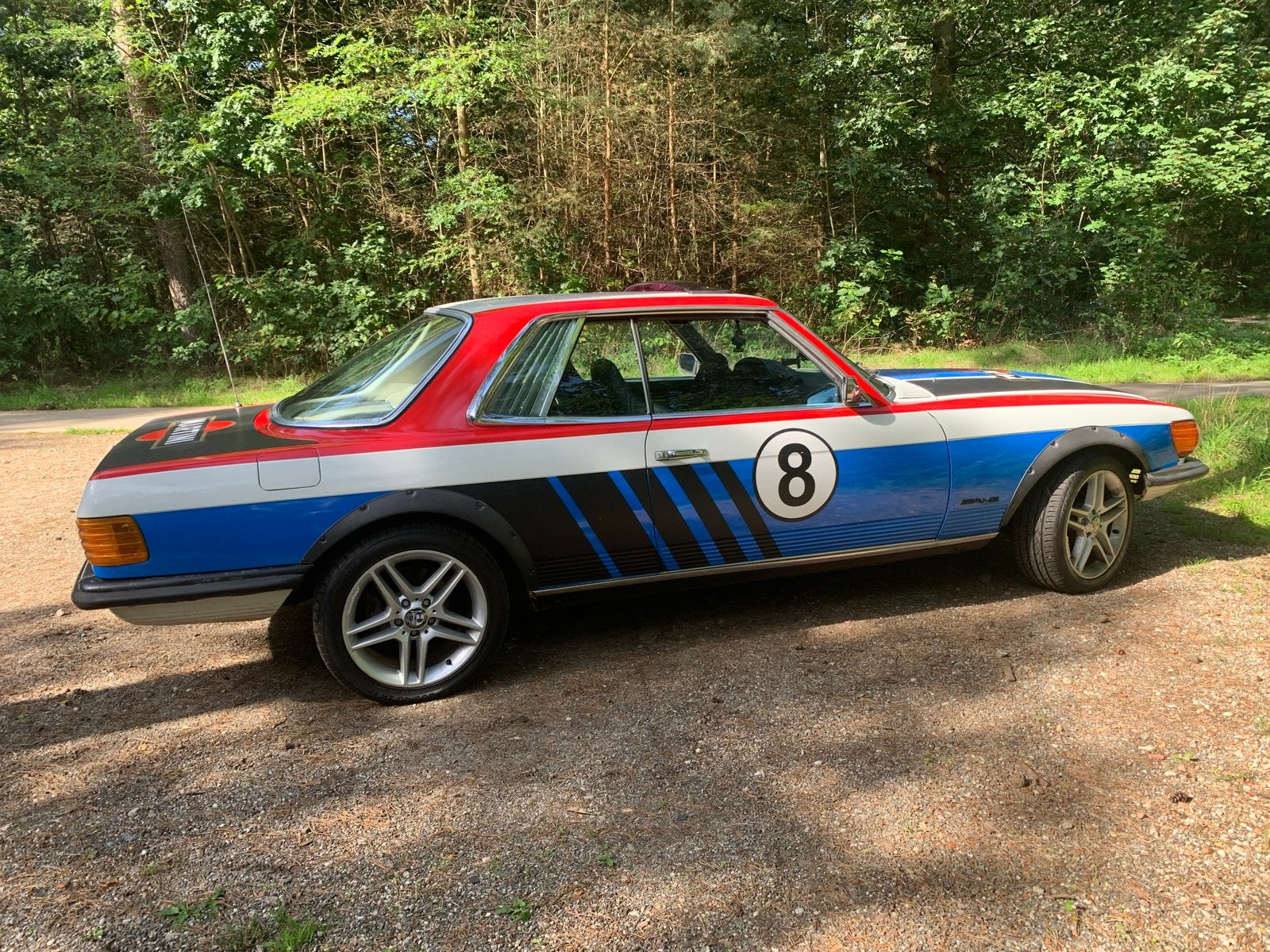 Mercedes-Benz 350 SLC 1973 oldtimer LPG Martini Racing, foto 5