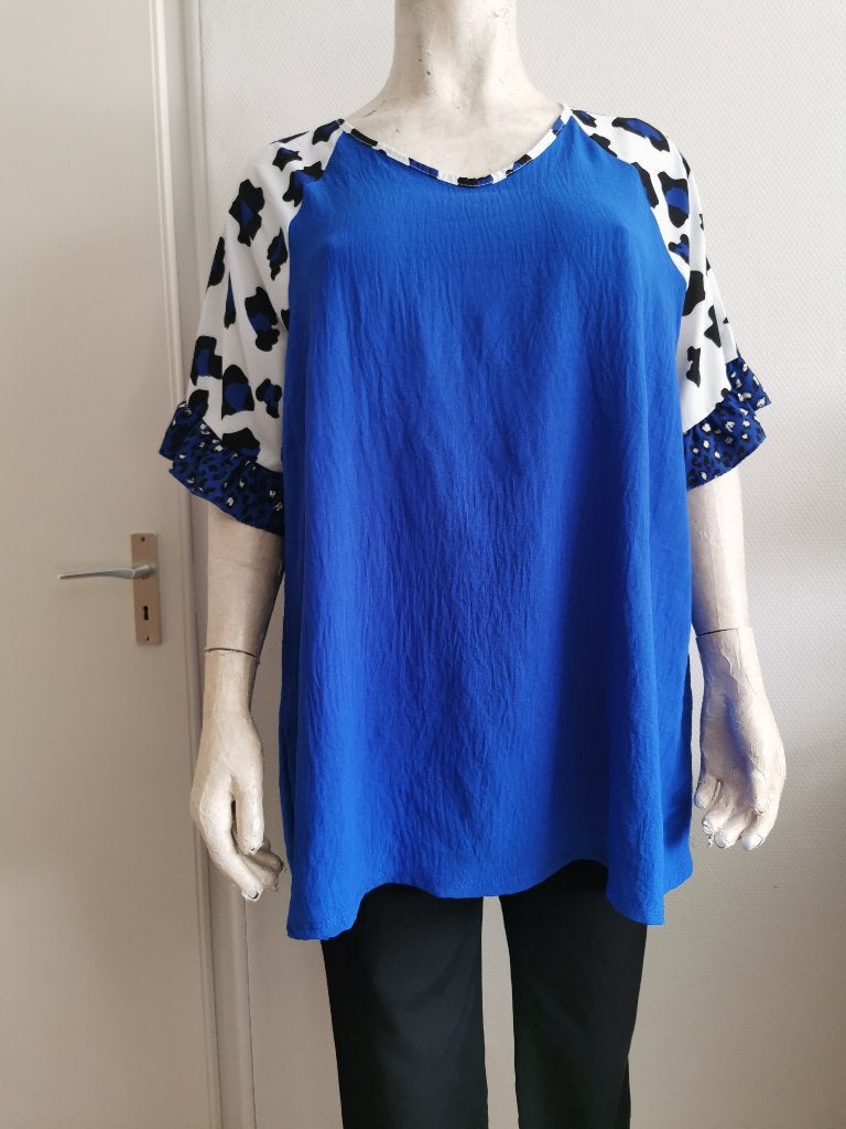 128 .. zgan tuniek maat 50 ?, Ophalen of Verzenden, Zo goed als nieuw, Overige kleuren, Blouse of Tuniek