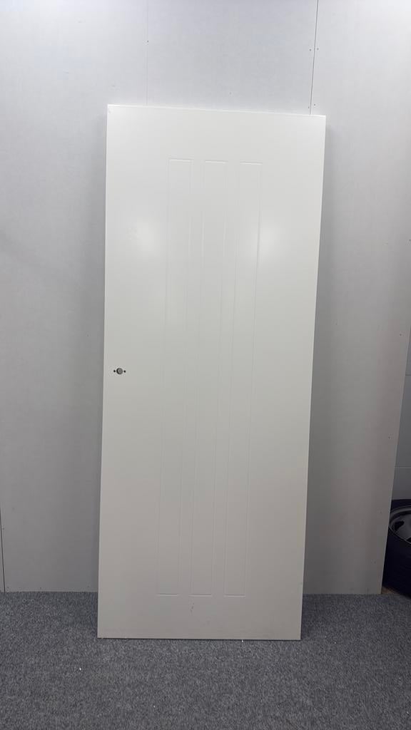 Mp 316 Svedex afgelakte witte opdekdeur 201,5/78cm, Doe-het-zelf en Verbouw, Deuren en Horren, Zo goed als nieuw, Binnendeur, 200 tot 215 cm