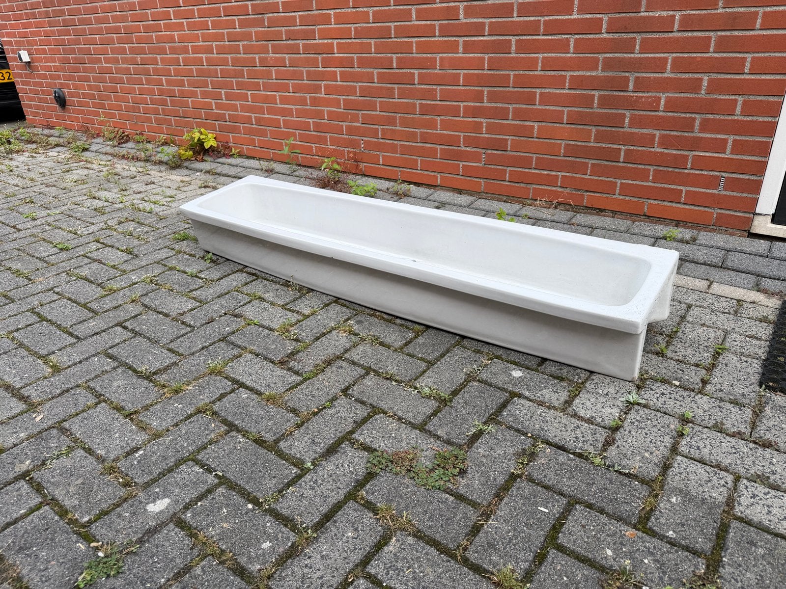 Antieke Wastrog Vintage Wastafel 150x20x33 cm, Doe-het-zelf en Verbouw, Sanitair, Ophalen, Gebruikt, Wastafel