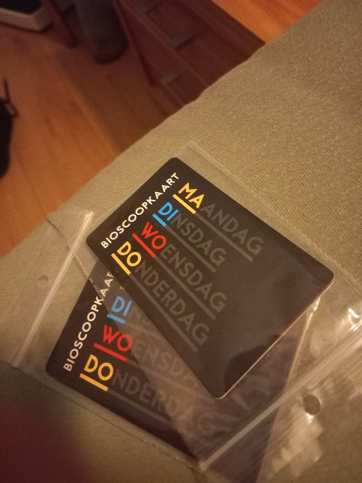 Te koop vier bioscoop kaarten, Vrijkaartje alle films