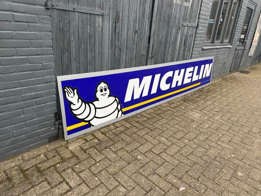Vintage Michelin Reclamebord / Lichtbak XXL, Verzamelen, Merken en Reclamevoorwerpen, Ophalen, Gebruikt, ., Lichtbak of (neon) lamp