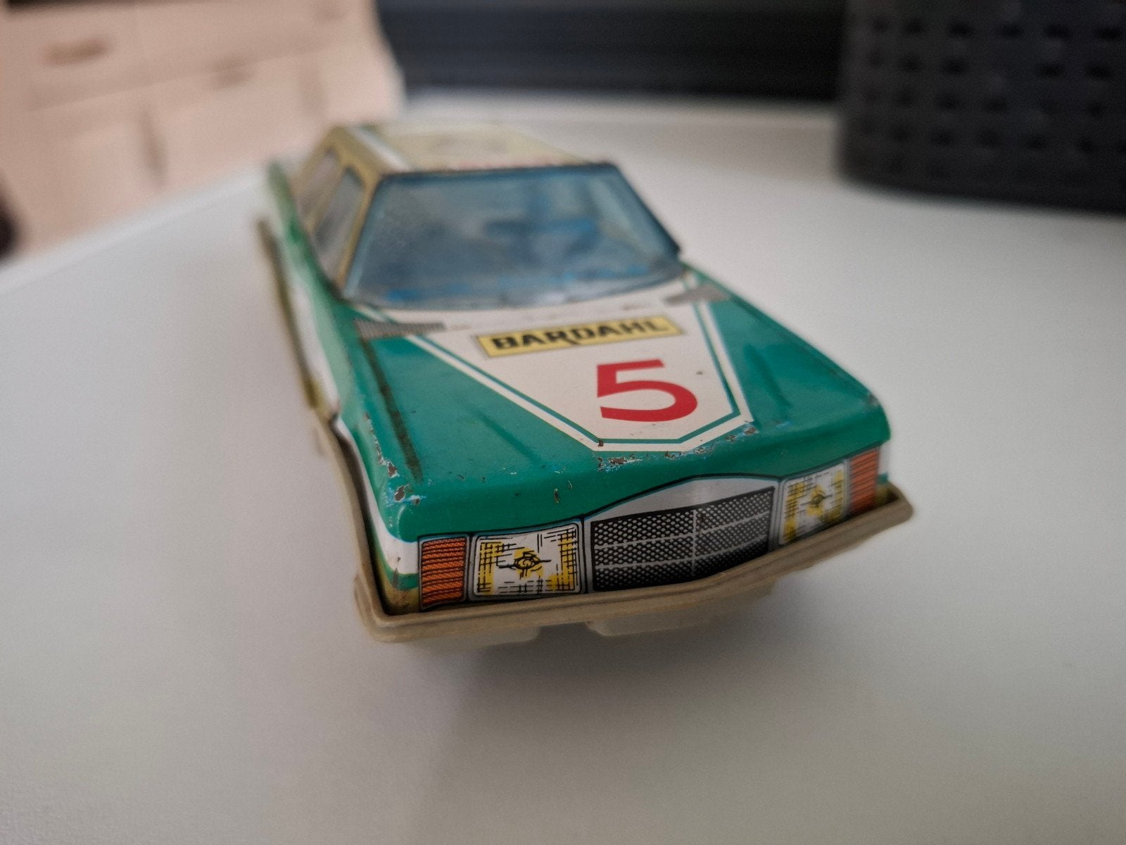 Vintage Mercedes raceauto speelgoed (blik), Ophalen of Verzenden