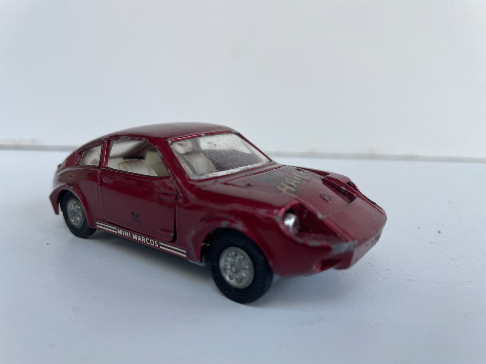 Vintage Mini Marcos Speelgoedauto - Rood, Ophalen of Verzenden