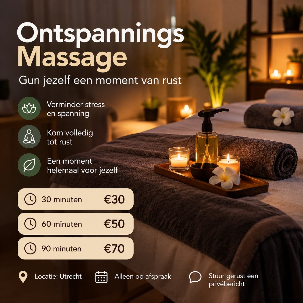 Ontspannende full body massage voor mannen, Diensten en Vakmensen, Ontspanningsmassage