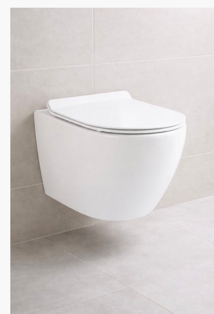 Aloni Pro Hangtoilet - Tornado Flush - Randloos - Compact 49, Ophalen of Verzenden, Nieuw, Toilet