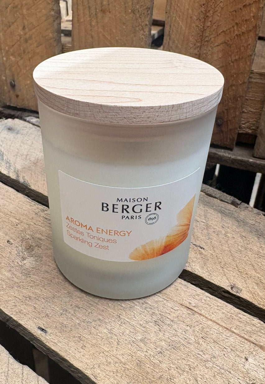 Maison Berger Paris Aroma Energy geurkaars, Ophalen of Verzenden, Nieuw, Aroma