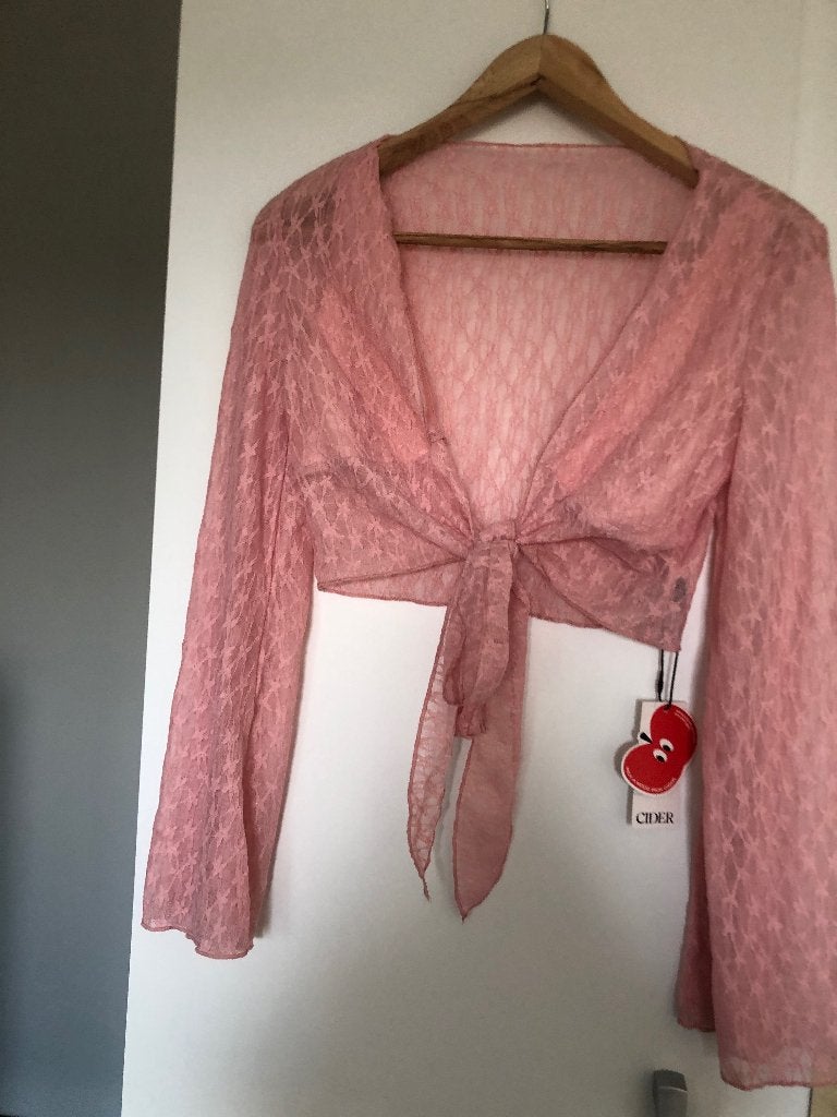 Roze CIDER crop top met lange mouwen, CIDER, Ophalen of Verzenden, Nieuw