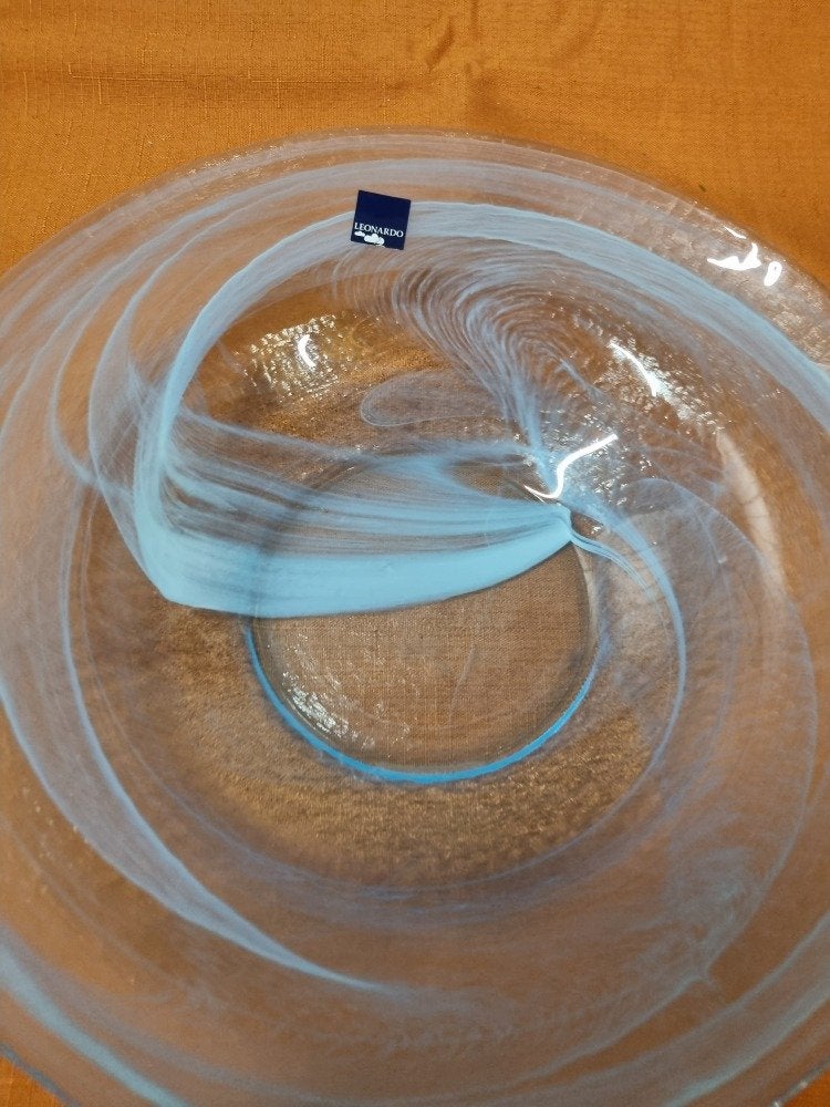 schaal leonardo gevlamd blauw glas, Ophalen of Verzenden, 'T Olde Gre-j, Info@toldegrej.nl, Endepoelstraat 20f Didam
