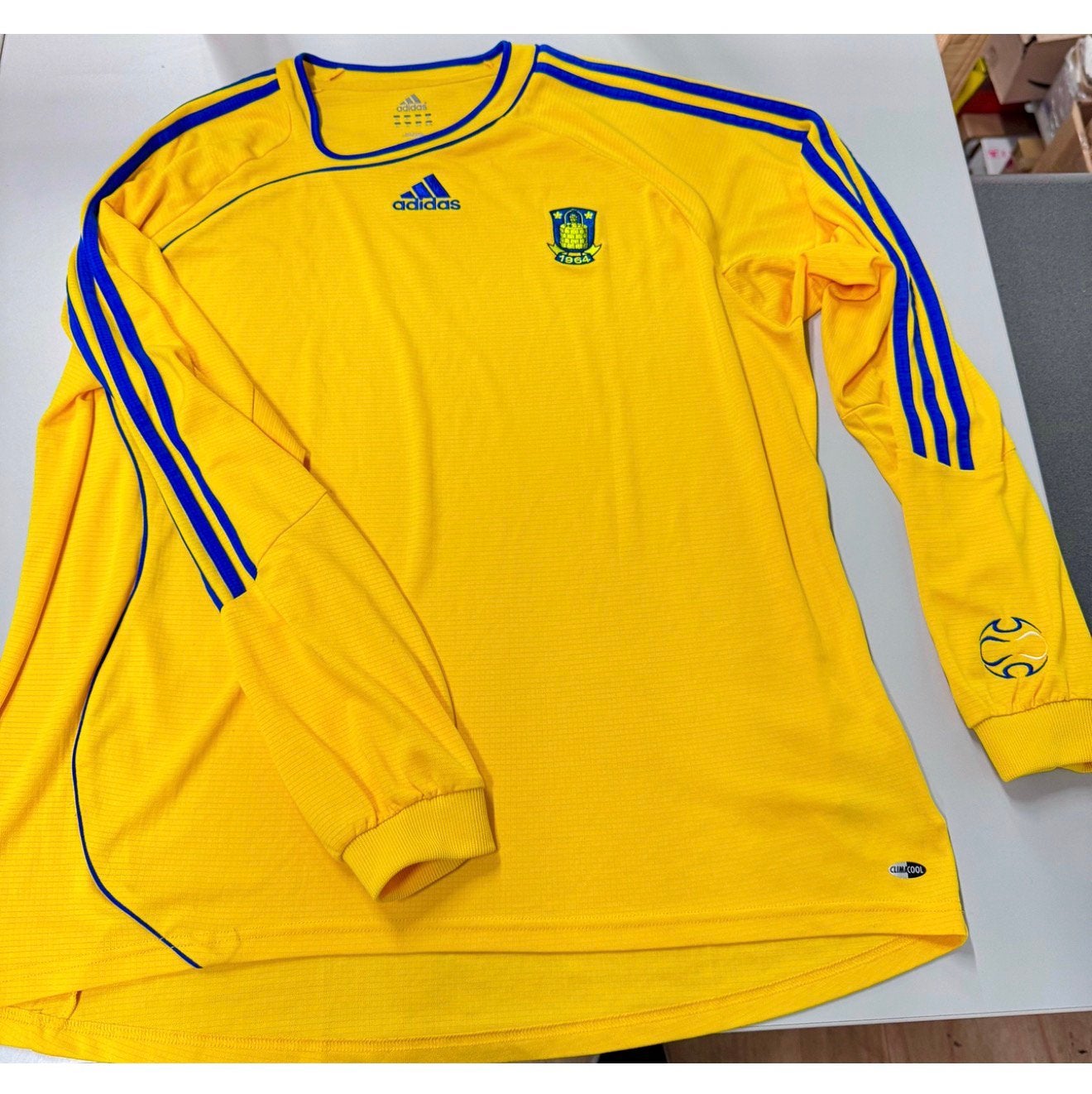 Brondby Denemarken shirt XL Voetbalshirt Adidas Maglia, Buitenlandse clubs, Shirt, Ophalen of Verzenden, Zo goed als nieuw