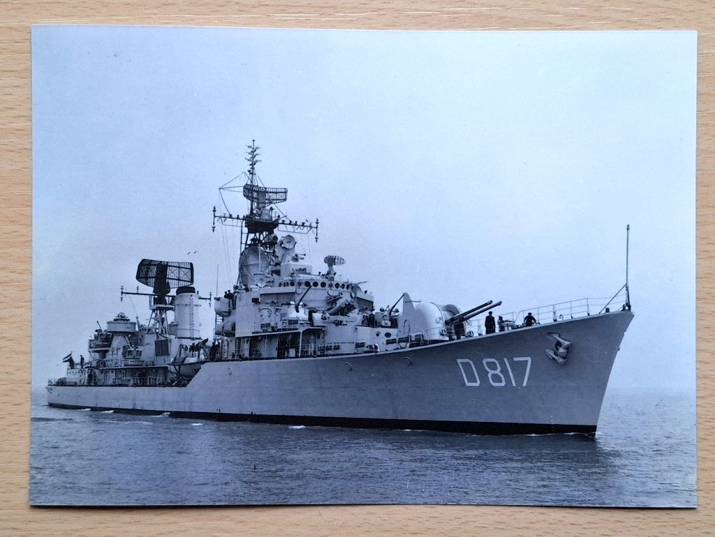 Foto marine: onderzeebootjager D817 Hr Ms Utrecht, Verzenden, Marine, Nederland, Foto of Poster
