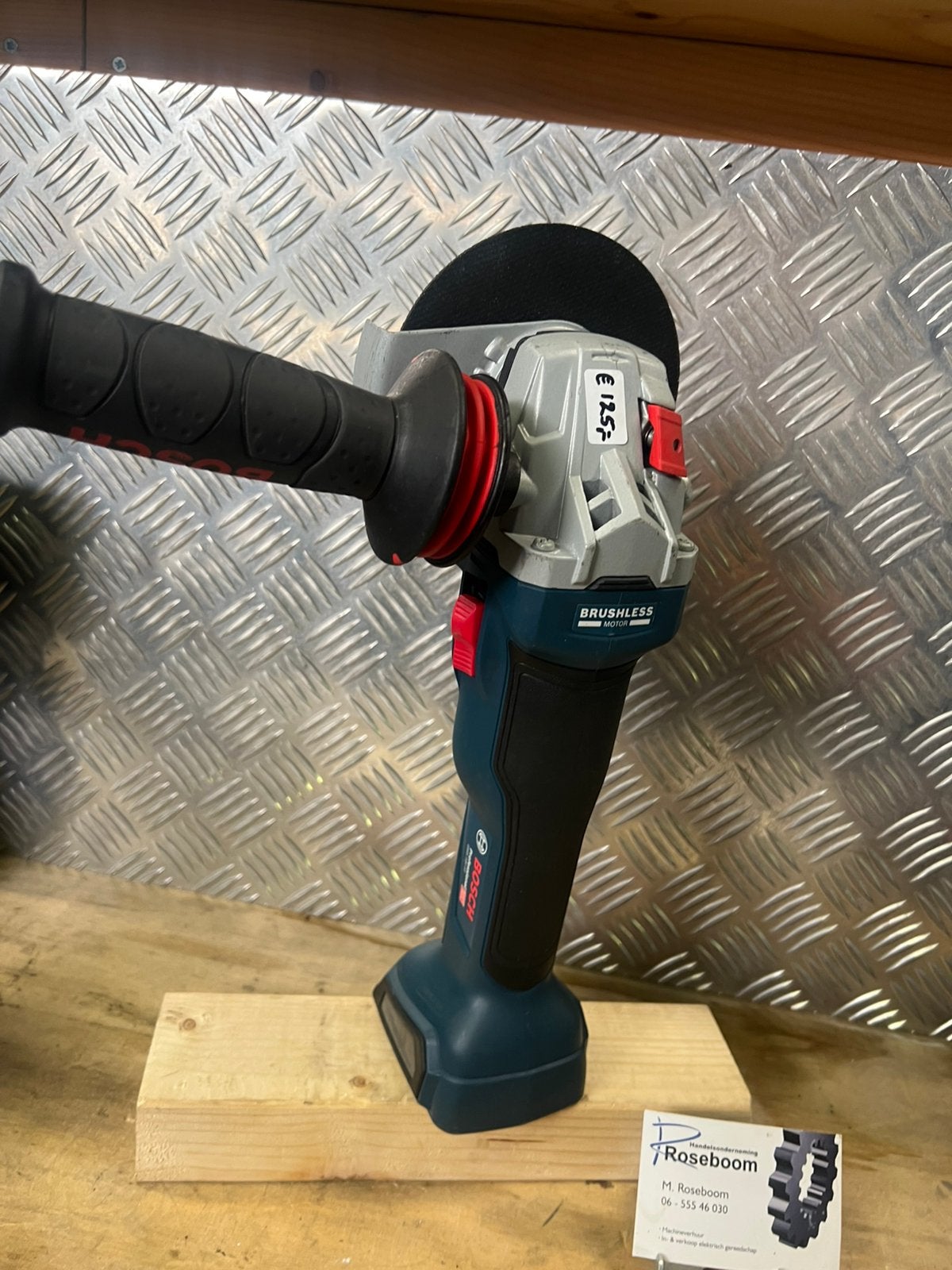 Bosch blauw accu slijper type GWS18v-10 Heavy Duty 125mm, Doe-het-zelf en Verbouw, Gereedschap | Slijpmachines, Bosch, Gebruikt