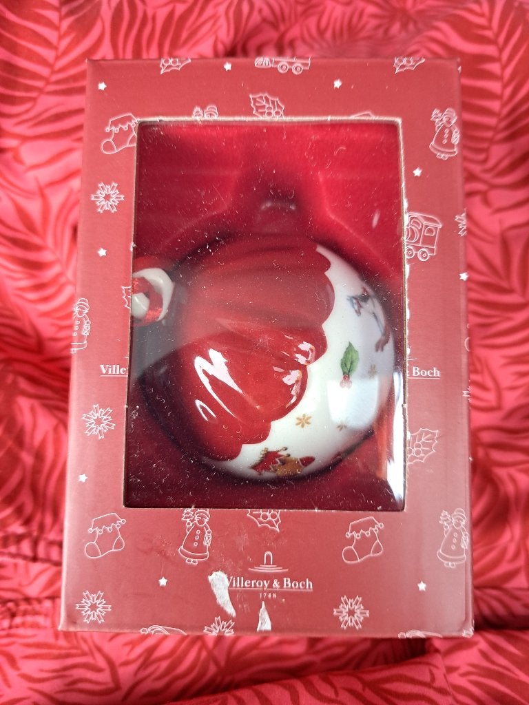 NIEUW in doos Villeroy en Boch kerstbal, Diversen, Ophalen of Verzenden, Zo goed als nieuw