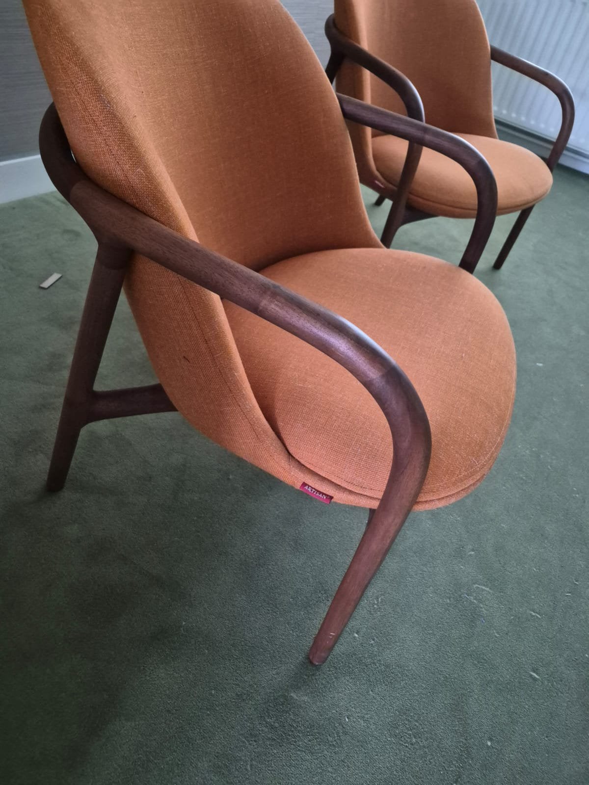 Artisan Neva lounge stoelen np €2300,-, Huis en Inrichting, Stoelen, Ophalen of Verzenden, Zo goed als nieuw, Twee