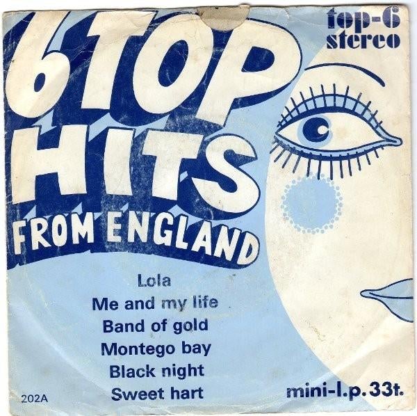6 Top Hits From England, Cd's en Dvd's, Vinyl Singles, Ophalen of Verzenden, Gebruikt