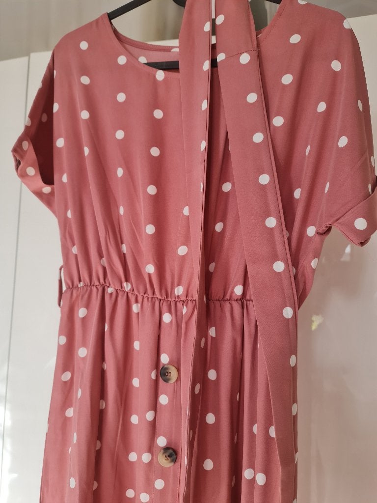 Jurk van Shein Maat S ongedragen, Kleding | Dames, Jurken, Ophalen of Verzenden, Zo goed als nieuw, Roze, Maat 36 (S)