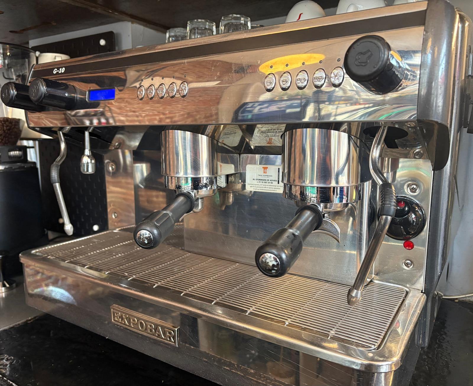 Professionele Expobar G-10 espressomachine, Ophalen
