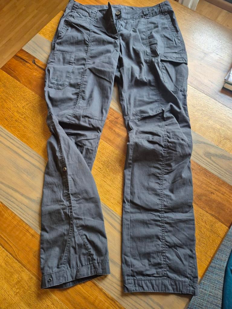 Decathlon Forclaz donkergrijze wandelbroek. Maat 40/42., Ophalen of Verzenden, Zo goed als nieuw