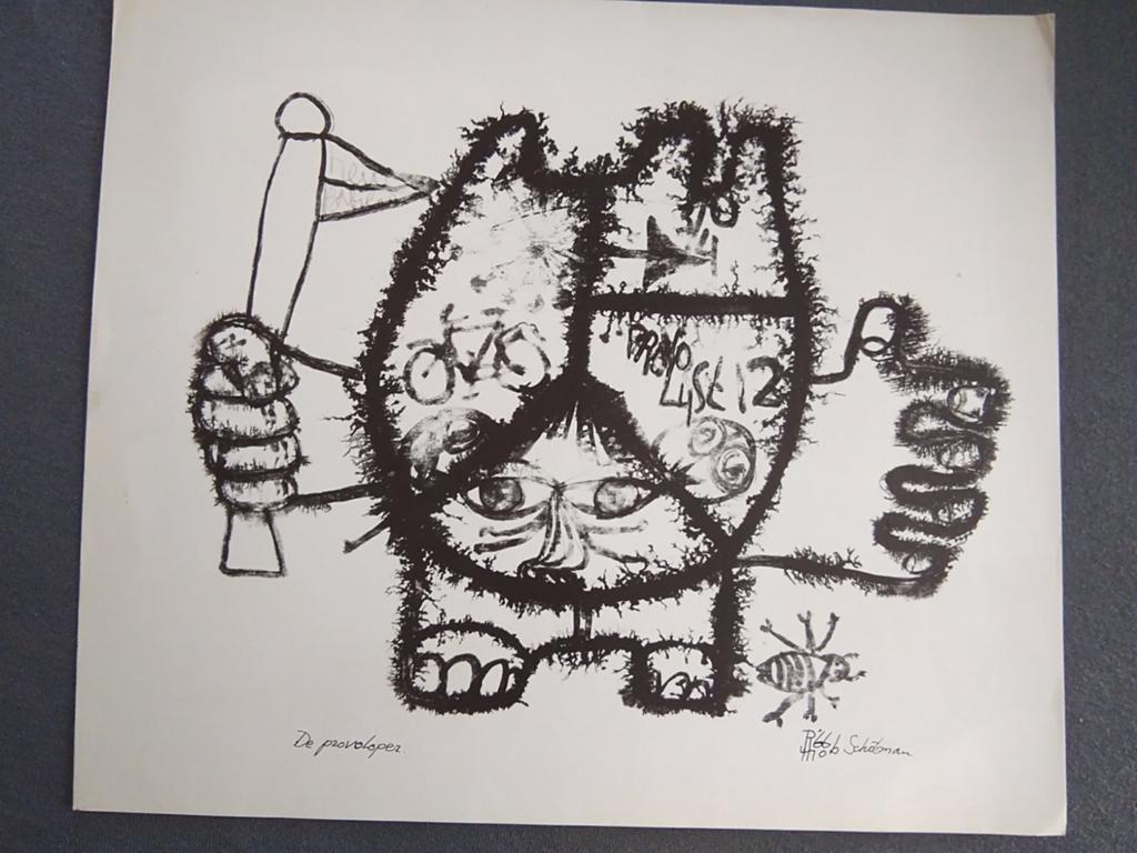 Rob Schotman 'De Provoloper' 1966, Ophalen of Verzenden