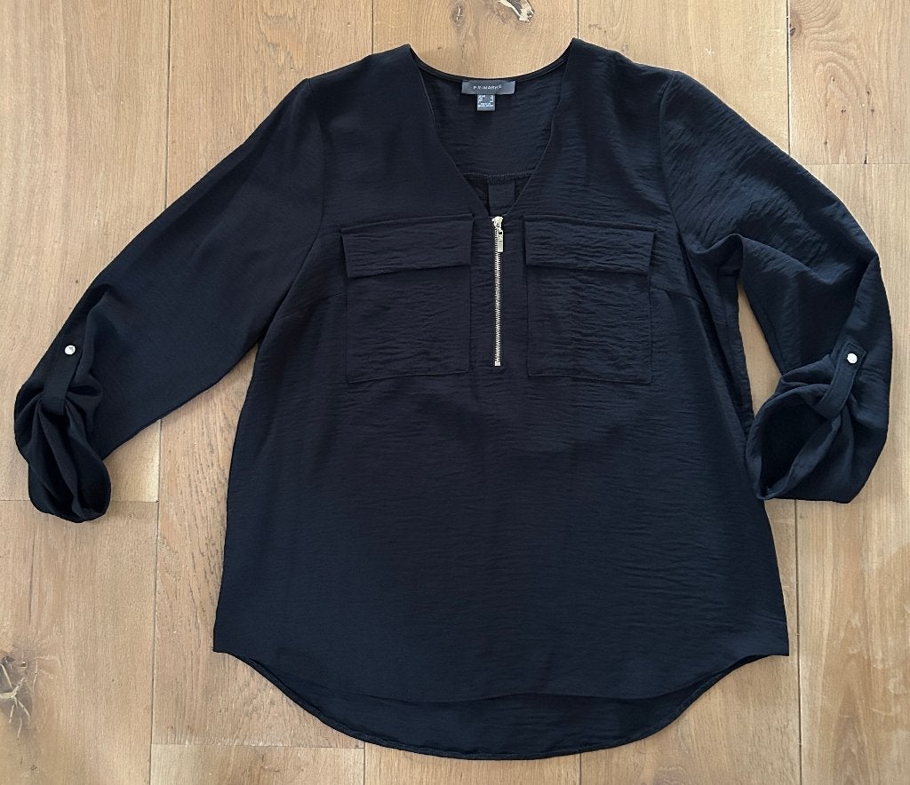 Primark zwarte top / tuniek mt 40, Maat 38/40 (M), Primark, Zwart, Ophalen of Verzenden