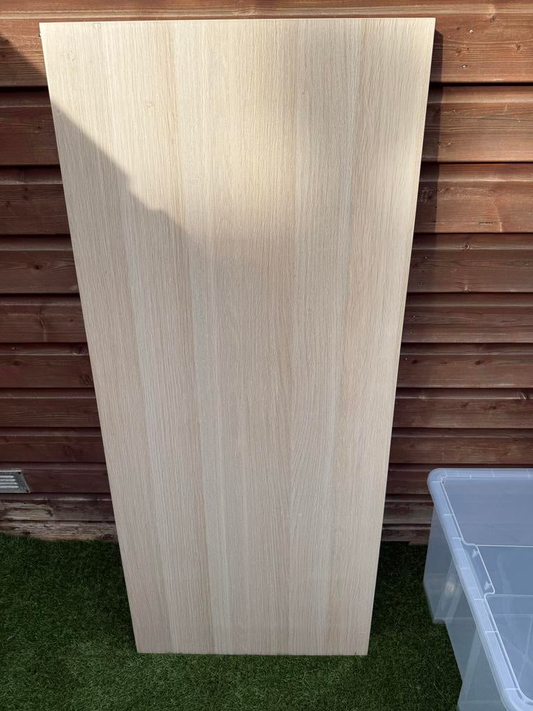 IKEA Lagkapten Tafelblad - Wit gebeitst eikeneffect, Ophalen, Gebruikt, Spaanplaat of MDF, IKEA