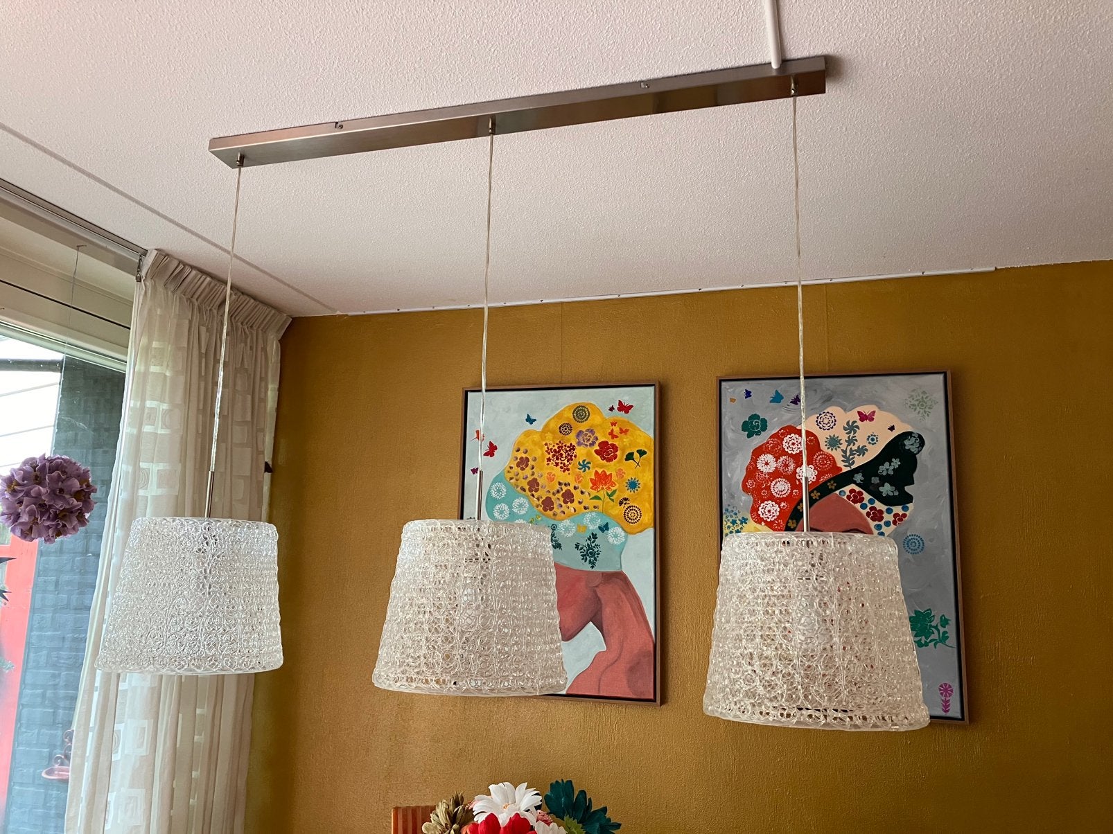Hanglamp, Huis en Inrichting, Ophalen, Gebruikt, E27 (groot), Modern